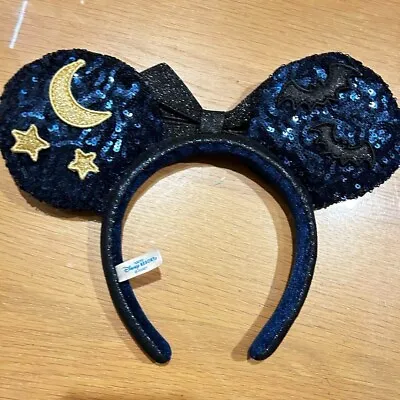 Disney Minnie Mouse Headband  Midnight Ears Halloween Tokyo Disneyland 2023 • $32.99