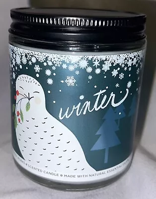 Bath & Body Works  Winter  Single Wick Candle 7oz NEW • $9.99