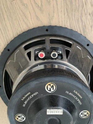 $190 • Buy 2 Mclass Memphis Power Reference 12  SVC 4 Ohm Subwoofers