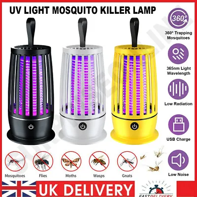 £8.78 • Buy UV Light Mosquito Killer Lamp Electric Rechargeable Zapper Bug Fly Insect Trap