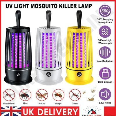 £8.78 • Buy UV Light Mosquito Killer Lamp Electric Rechargeable Zapper Bug Fly Insect Trap