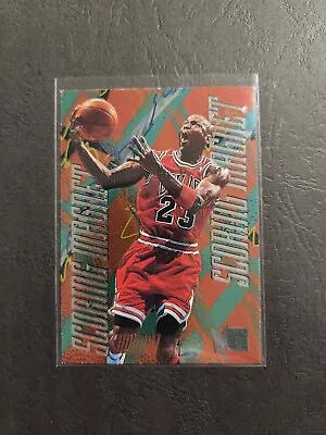 💥 1995-96 Metal Scoring Magnet 🧲 MICHAEL JORDAN Embossed Foil Insert - Rare! • $182.02