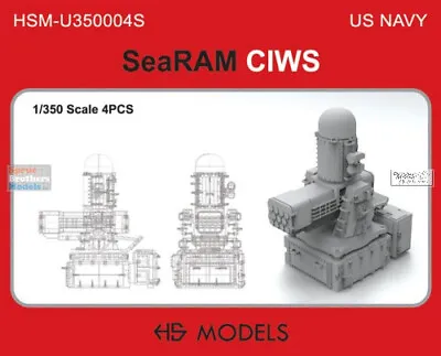 HSMU350004U 1:350 HS Models US Navy SeaRAM CIWS • $29.74