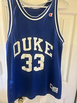 Vintage Grant Hill Duke Blue Devils Champion Jersey Size 44/L Rare NCAA NBA VTG • $80