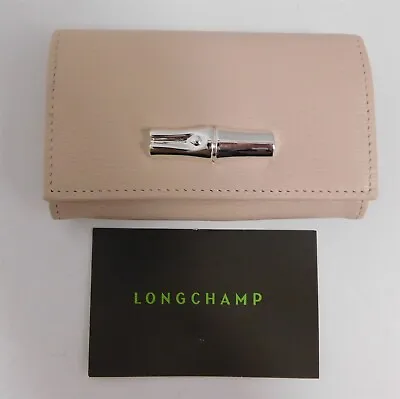 New Longchamp Roseau Beige Leather Coin Purse • $60