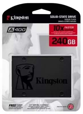 Kingston A400 240GB SSD 2.5  SATA III Solid State Drive HDD Computer Laptop. • £24.99