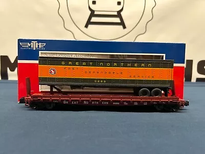 Mth S Scale Great Northern #60252 Flat Car W/ 48’ Trailer 35-76005 • $54.99