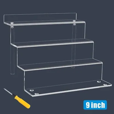 £13.99 • Buy 4 Step Acrylic Display Stand Clear Perspex Retail Shop Tier Nail Varnish Riser