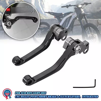 For Sur-Ron Light Bee X MX CNC BILLET Pivot Short Brake Clutch Levers For Segway • $26.99