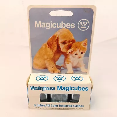 Vintage GE General Electric Magicubes Magic Cube 3 Cubes 12 Flashes • $15.91