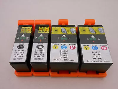 $13.94 • Buy Ink Cartridge For Dell V715W P713W V515W V313W Series 21 22 23 24 Black CLR 4pK