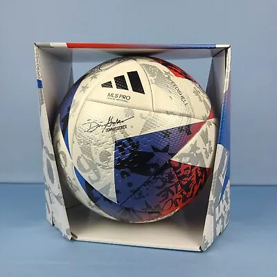 Adidas MLS Pro Official Match Ball Size 5 Soccer Ball Speedshell White Blue FIFA • $111.98