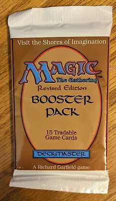 MTG - REVISED Booster Pack - Magic The Gathering Factory Sealed 1994 • $200