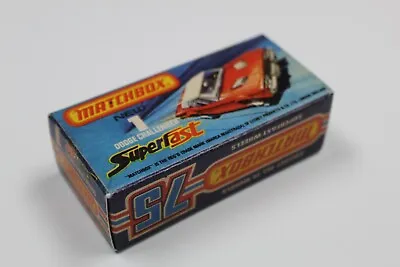 Matchbox Superfast #1 Dodge Challenger HQ Repro Box. Not The Model. • $4