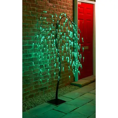 £9.98 • Buy Solar Powered 4ft/5ft/6ft/70cm/82cm Cone Topiary Trees Leaf Branch Lights Garden