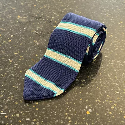 La Matera Silk Knit Tie. • $18