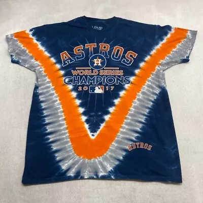 MLB Houston Astros WS Champions Tie Dye Tee Thrifted Vintage Style Size 2XL • $7.50