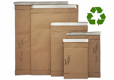 Eco Friendly Brown Kraft Heavy Duty Paper Padded Mailers! Cushioned Recyclable M • $14.15