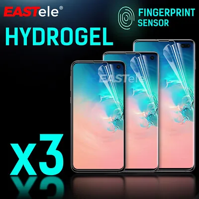 $7.95 • Buy 3x For Samsung Galaxy S10 5G S9 S8 Plus Note 10 9 HYDROGEL Screen Protector