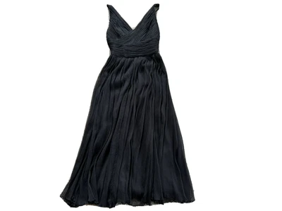 $65 • Buy DUSK SILK Chiffon Evening Dress  Size 8-10