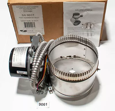 Field Controls 8116323 Auto Vent Damper Gas Boilers GVD-6BN 6  • $249.99