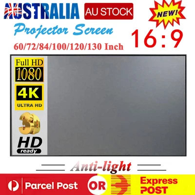 $31.29 • Buy Portable 3D HD Projector Screen Curtain Anti-light Home Cinema Outdoor 60 -130 