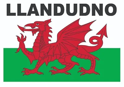 500 Made In Wales Llandudno Flag Stickers Adhesive Stickers Labels 25mm X 15mm • £9.99
