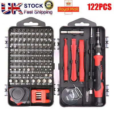 122 Pcs Mini Precision Screwdriver Set Tool Laptop Watches Mobile Repair Micro • £10.99