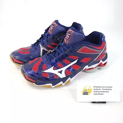 Mizuno Wave Lightning RX3 Athletic Lace Up Shoe Womens Size 8 V1GC140214 Blue • $37.99