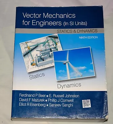 £15 • Buy Vector Mechanics For Engineers: Statics And Dynamics, , Used; Good Book