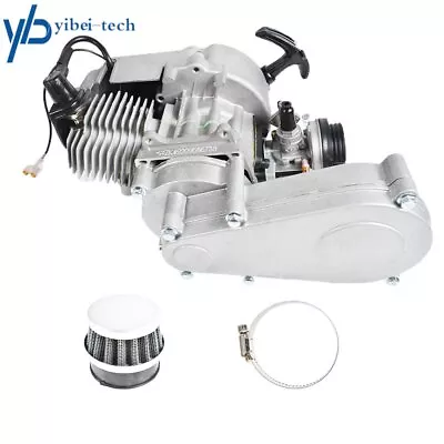 For ATV Dirt Bike Scooter 49CC 2 Stroke Mini Complete Engine Motor With Gear Box • $58.04