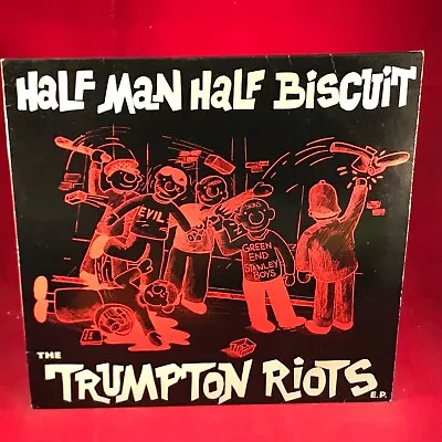 HALF MAN HALF BISCUIT The Trumpton Riots 1986 UK 4-track 12  Vinyl EP Record • £19.99