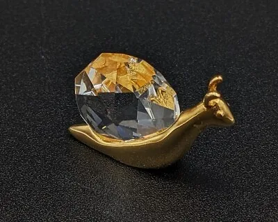 Swarovski Trimlite Cut Crystal & Gold Snail Strass Collection 1983 • $33