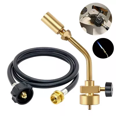 Brass Pencil Flame Torch Head Kit Propane Hose For Gas Welding Torch MAPP MAP • $27