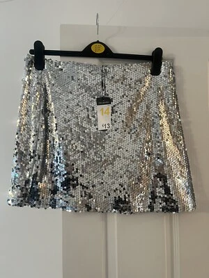 £5 • Buy Primark Sequin Skirt Uk14