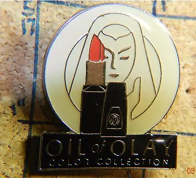 Oil Of Olay Lipstick Color Collection Advertising 1 3/8  Lapel Pin • £4.82