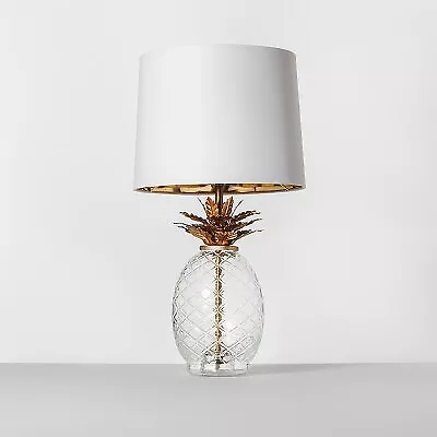 Glass Pineapple Table Lamp Brass (Includes LED Light Bulb) - Opalhouse • $24.99