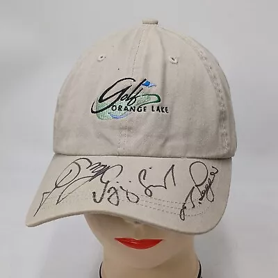 Vijay Singh Bernard Langer & Ian Poulter Signed Golf Hat Orange Lake. Pre-owned • $71.20