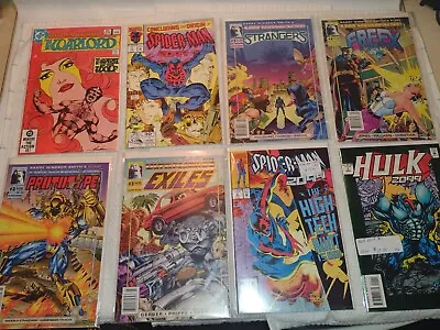 19  Old   Comic Books  Mixed   Issues And Years  All But 1 In Plastic  • $8