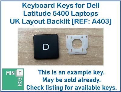Keyboard Keys For Dell Latitude 5400 Laptops UK Layout Backlit [REF: A403] • £2.49