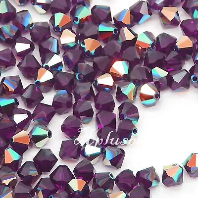Authentic Swarovski Crystal  #5301#5328 3mm Bicone Beads 60pcs AB Coating • $7.75