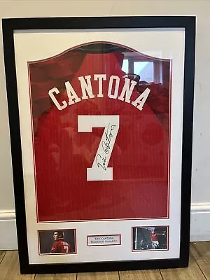 Eric Cantona Signed Shirt Framed • £200