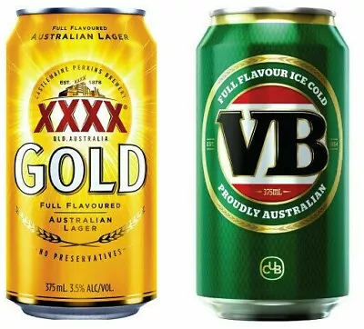 XXXX Gold Beer Can VB Beer Can  Sticker  Bar Fridge Car Sticker Bumper Sticker • $7.95