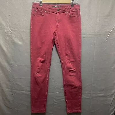 Else Womens Skinny Jeans Staright Leg Red Deep Wash Jeans SZ 27W • $4