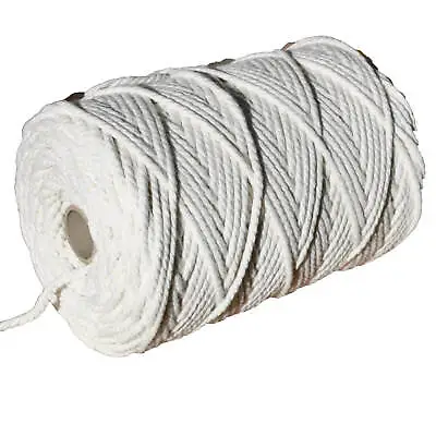 WHITE COTTON PIPING CORD 2/3/4/5/5.5mm WASHABLE UPHOLSTERY CUSHION MACRAME • £2.65