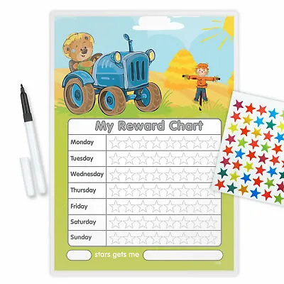  Behaviour Reward Chart Magnetic Available Free Pen And Stars-tbfr • £2.60