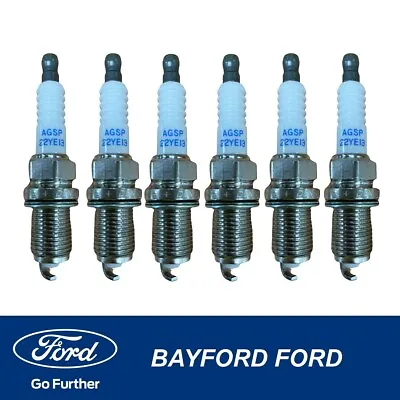 $48.99 • Buy Genuine Ford Spark Plug Set Bf Falcon / Sy Territory Agsp22ye13 Denso X6