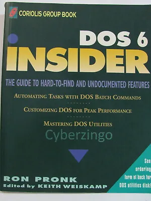 DOS 6 Insider Ron Pronk Vintage 1993 PREOWNED • $27.81