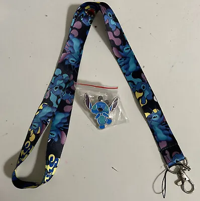 Disney Stitch Lanyard & Pin Set • $10.99