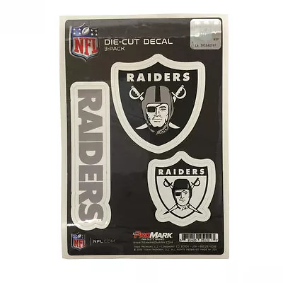 Team ProMark NFL Oakland Raiders Die-Cut Decal Sticker 3-Pack Made In U.S.A • $4.18